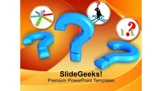 Image Of Question Mark Metaphor PowerPoint Templates Ppt Backgrounds For Slides 0113