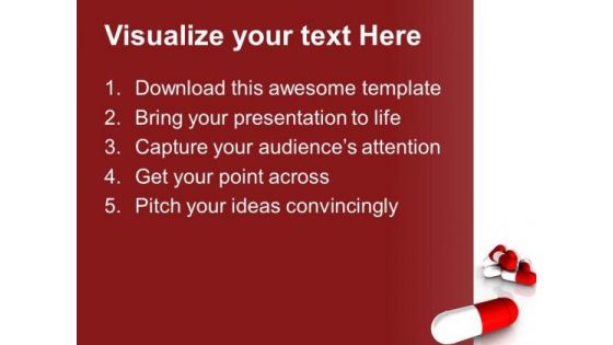 Image Of Red And White Capsules PowerPoint Templates Ppt Backgrounds For Slides 0713
