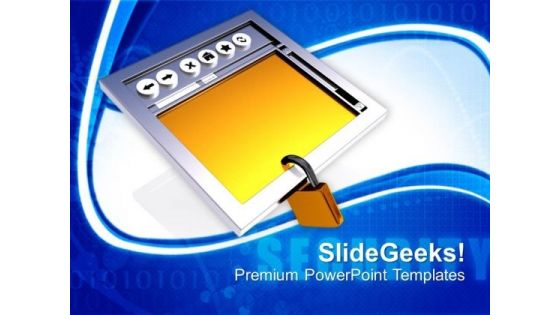 Image Of Secure Internet Browser PowerPoint Templates Ppt Backgrounds For Slides 0113