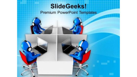 Image Of Support Center PowerPoint Templates Ppt Backgrounds For Slides 0813