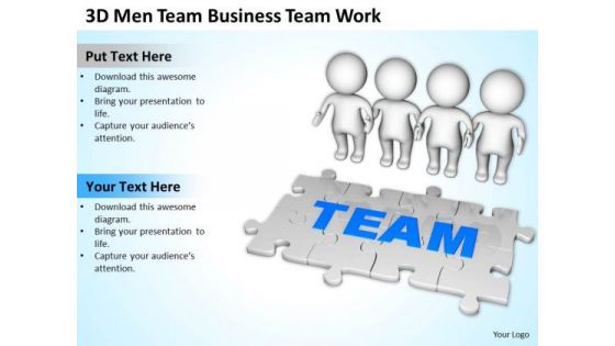Images Of Business People 3d Men Team PowerPoint Theme Work Templates