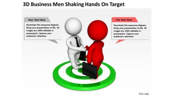Images Of Business People PowerPoint Presentation Men Shaking Hands Target Slides