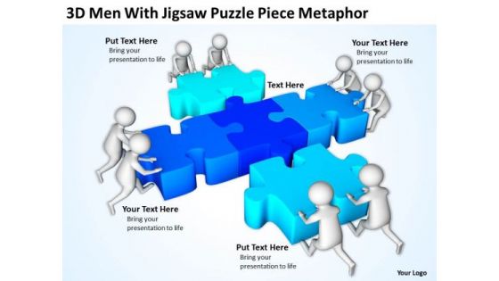 Images Of Business People Puzzle Piece Metaphor PowerPoint Templates Ppt Backgrounds For Slides