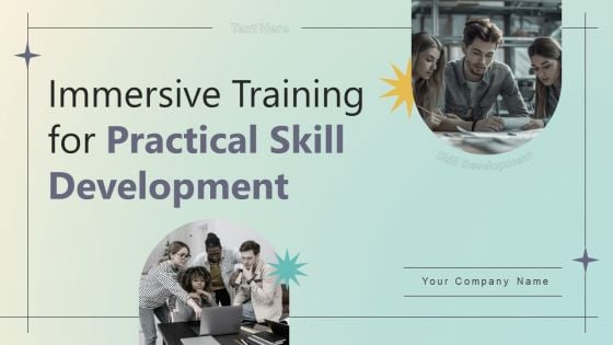 Immersive Training For Practical Skill Development DTE CD V