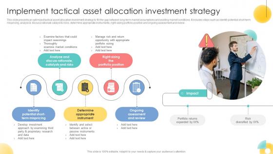 Implement Tactical Asset Allocation Investment Strategy Strategic Investment Plan For Optimizing Risk SS V Implement Tactical Asset Allocation Investment Strategy Strategic Investment Plan For Optimizing Risk SS V