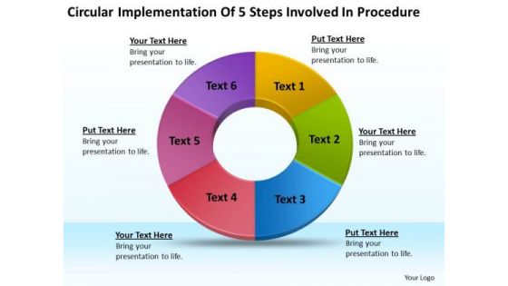 Implementation Of 5 Steps Involved Procedure Business Plan Online PowerPoint Templates