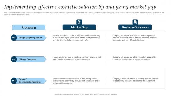 Implementing Effective Cosmetic Solution By Cosmetic Industry Business Background Pdf