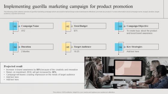 Implementing Guerilla Marketing Campaign Branding Strategies To Get Competitive Diagrams Pdf