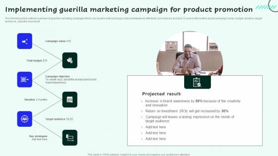 Implementing Guerilla Marketing Campaign Strategies For Enhancing Sales And Elements Pdf