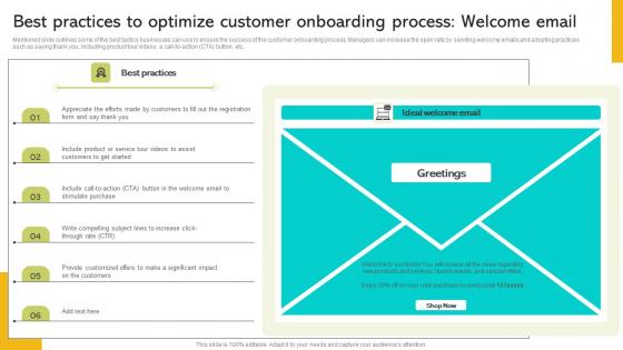Implementing Strategies To Enhance Best Practices To Optimize Customer Onboarding Process Formats PDF