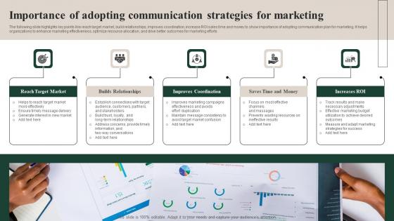 Importance Of Adopting Communication Strategies For Marketing Topics Pdf