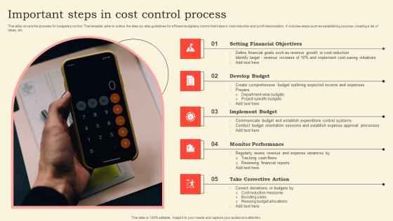 Important Steps In Cost Control Process Professional Pdf Important Steps In Cost Control Process Professional Pdf
