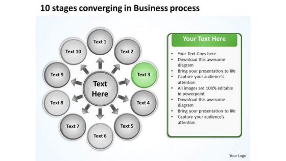 In Business PowerPoint Presentations Process Circular Chart Slides