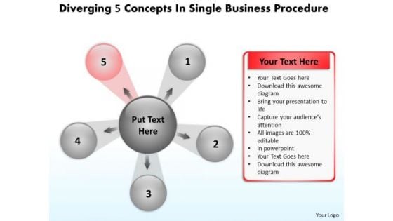 In Single Business PowerPoint Theme Procedure Circular Arrow Diagram Slides