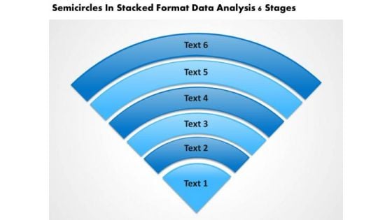 In Stacked Format Data Analysis 6 Stages Agency Business Plan PowerPoint Templates