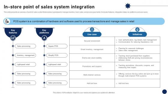 In Store Point Of Sales System Integration DT SS V In Store Point Of Sales System Integration DT SS V