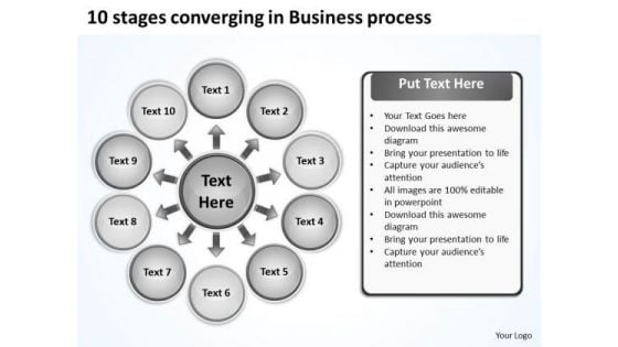 In World Business PowerPoint Templates Process Cycle Chart Slides