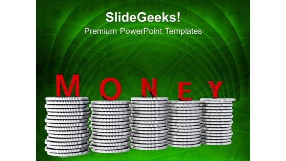 Increase Money Business Theme PowerPoint Templates Ppt Backgrounds For Slides 0413