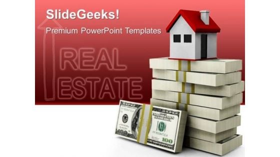 Increased Housing Rates Real Estate PowerPoint Templates And PowerPoint Themes 0612