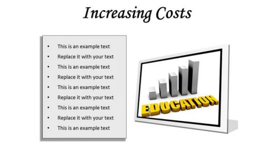 Increasing Costs Of Education PowerPoint Presentation Slides F