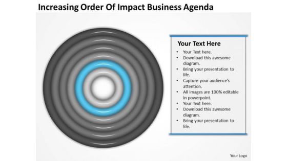 Increasing Order Of Impact Business Agenda Ppt Online Plans PowerPoint Templates