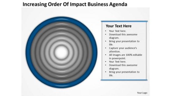 Increasing Order Of Impact Business Agenda Ppt PowerPoint Templates