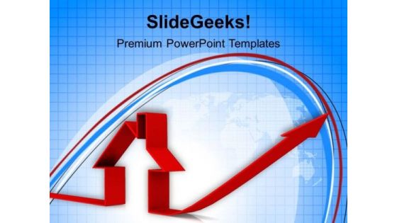 Increasing Prices Real Estate PowerPoint Templates And PowerPoint Themes 1112
