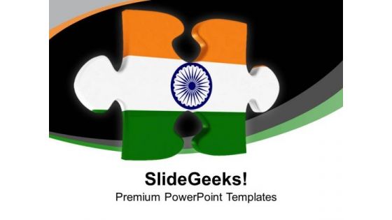 Indian Jigsaw Puzzle PowerPoint Templates Ppt Backgrounds For Slides 0113