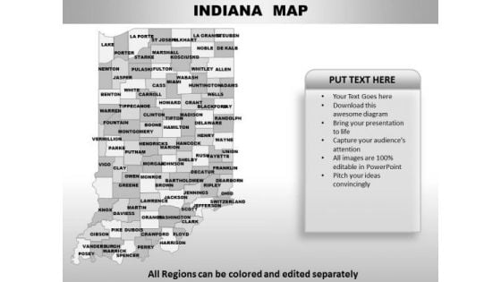 Indiana PowerPoint Maps Indiana PowerPoint Maps