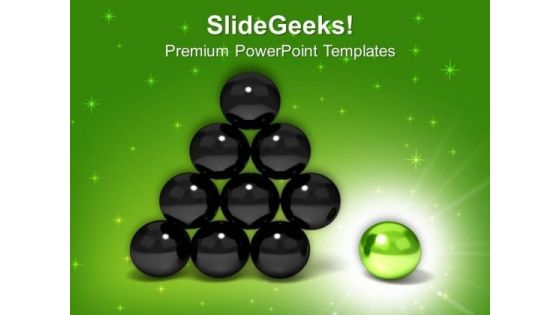 Individuality Concept Shown By Sphere PowerPoint Templates Ppt Backgrounds For Slides 0413