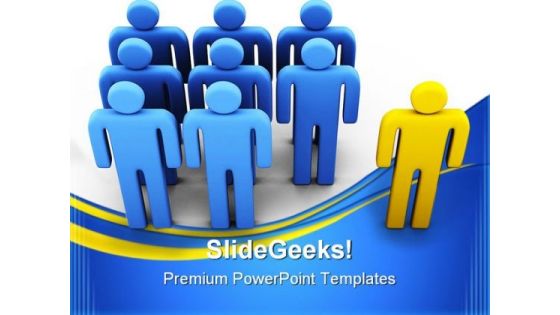 Individuality Leadership PowerPoint Templates And PowerPoint Backgrounds 0311