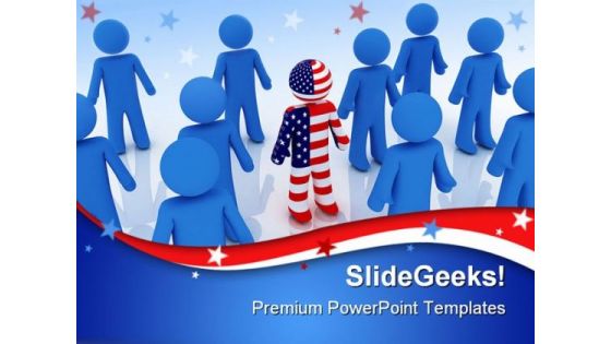 Individuality Leadership PowerPoint Templates And PowerPoint Backgrounds 0711