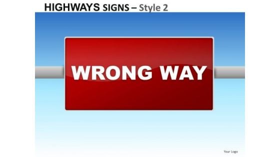 Industrial Highways Signs 2 PowerPoint Slides And Ppt Diagram Templates