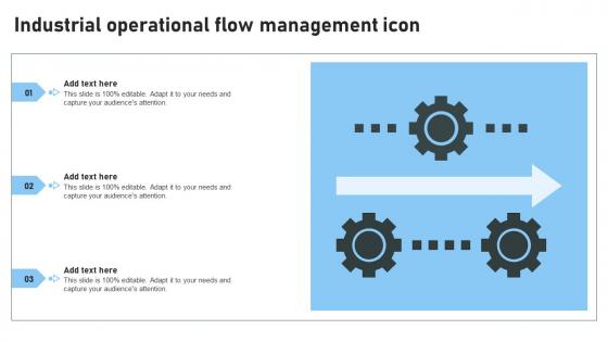 Industrial Operational Flow Management Icon Summary Pdf