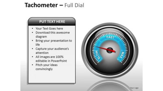 Industrial Tachometer Full Dial PowerPoint Slides And Ppt Diagram Templates