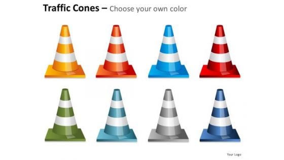 Industrial Traffic Cones PowerPoint Slides And Ppt Diagram Templates