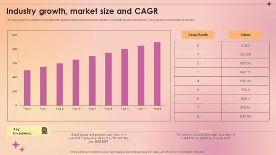 Industry Growth Market Size And Cagr Makeup And Skincare Market IR SS V