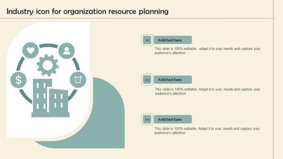 Industry Icon For Organization Resource Planning Elements Pdf