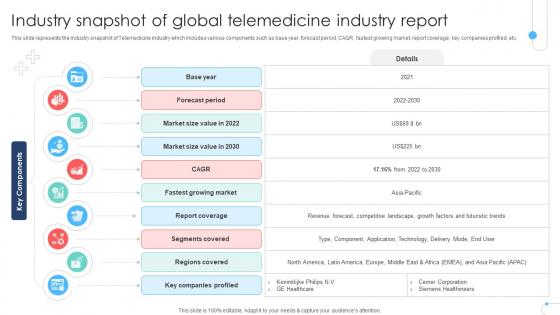 Industry Snapshot Of Global Telemedicine Industry Report Remote Healthcare Services IR SS V Industry Snapshot Of Global Telemedicine Industry Report Remote Healthcare Services IR SS V