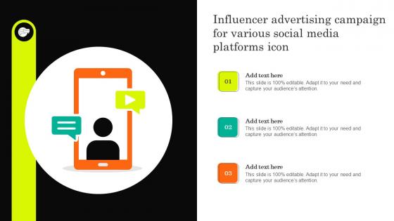 Influencer Advertising Campaign For Various Social Media Platforms Icon Brochure Pdf