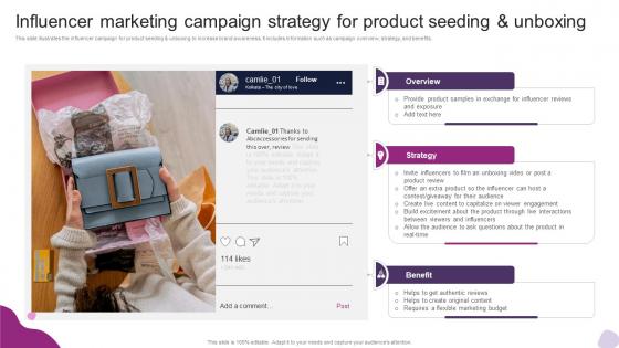 Influencer Marketing Campaign Strategy For Product Powerful Marketing Techniques Strategy SS V Influencer Marketing Campaign Strategy For Product Powerful Marketing Techniques Strategy SS V