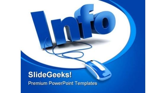 Info Internet Computer PowerPoint Template 0810