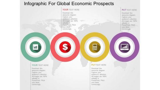 Infographic For Global Economic Prospects PowerPoint Template