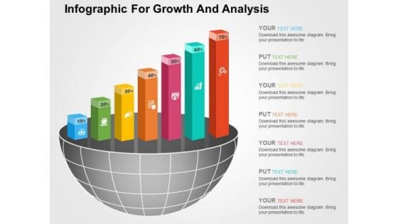 Infographic For Growth And Analysis PowerPoint Templates