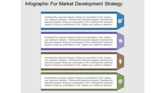 Infographic For Market Development Strategy PowerPoint Templates