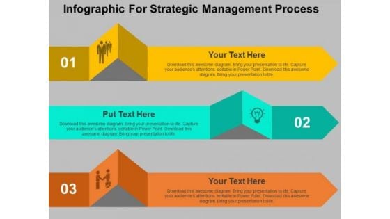 Infographic For Strategic Management Process PowerPoint Template