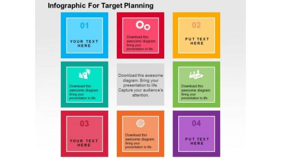 Infographic For Target Planning PowerPoint Template