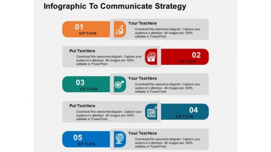 Infographic To Communicate Strategy PowerPoint Templates