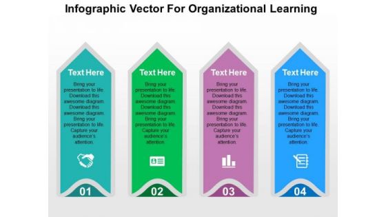 Infographic Vector For Organizational Learning PowerPoint Templates