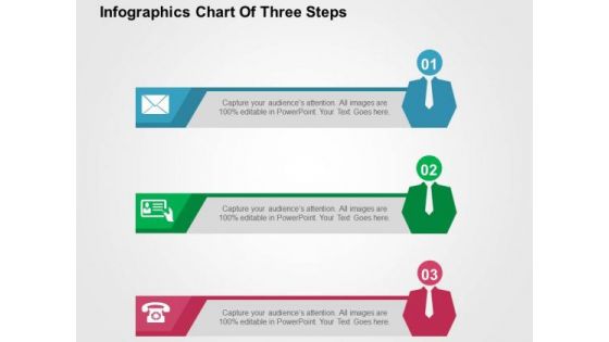 Infographics Chart Of Three Steps PowerPoint Templates